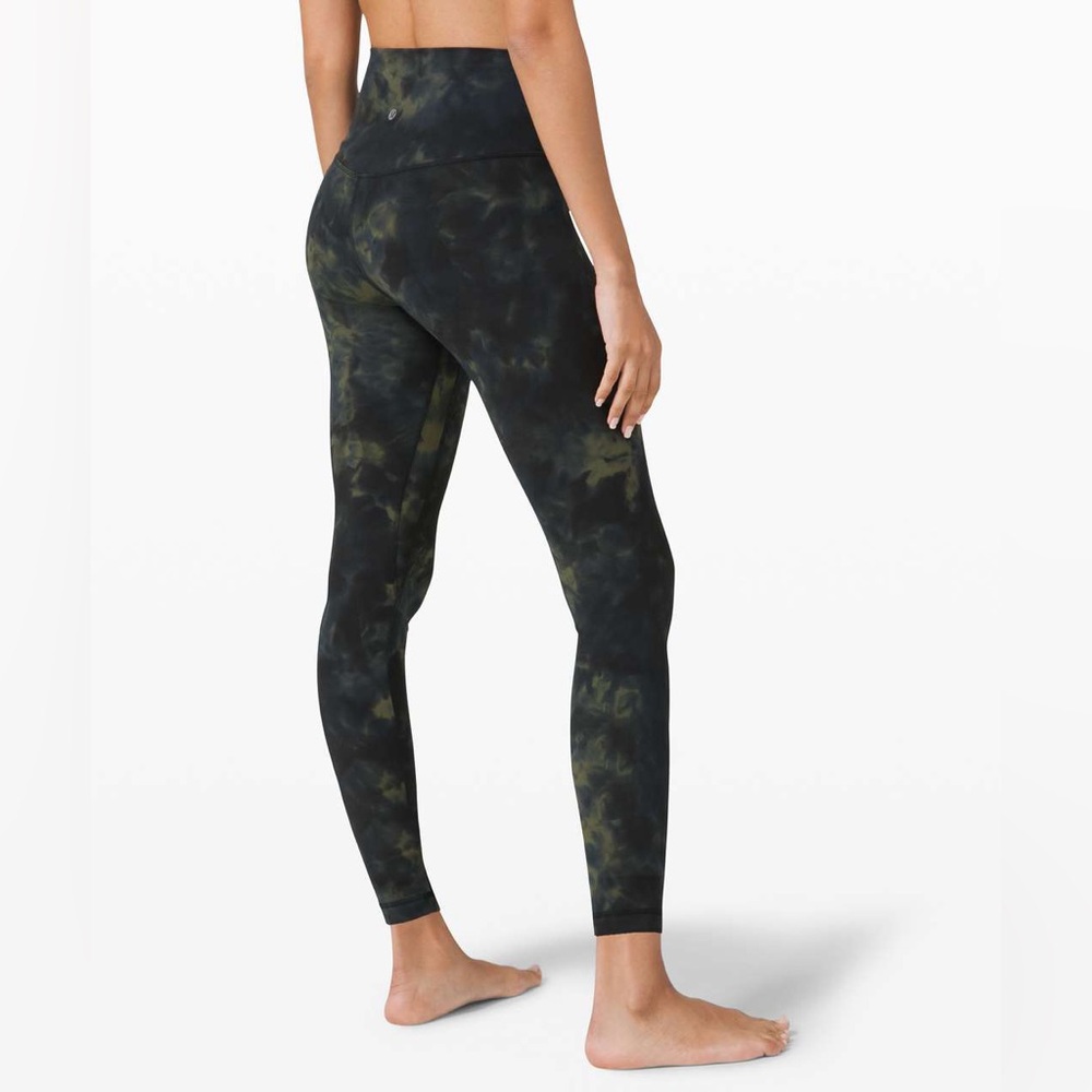 Lululemon Athletica Align Black Tie-Dye Leggings 4